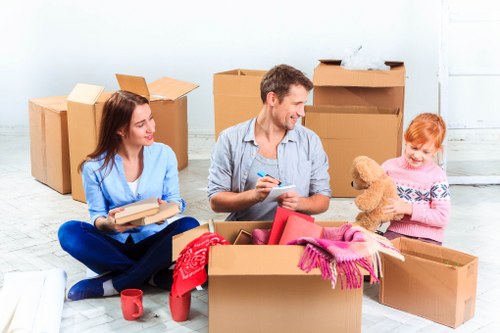 Prepared items ready for furniture pick-up across London