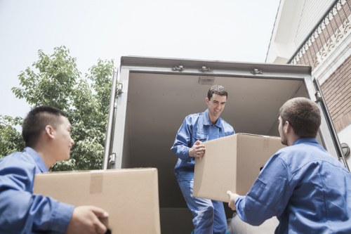 Business storage in London with neatly arranged stock and archive boxes
