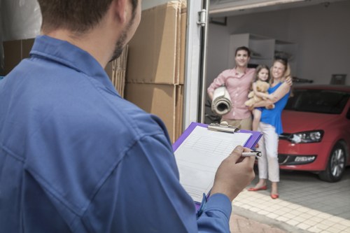 Van service navigating typical London parking and access challenges