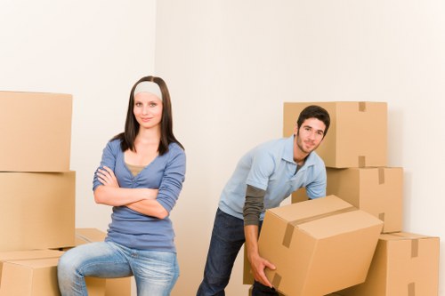 Removal of office desks and chairs from a commercial London property