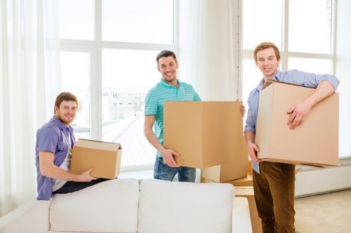 Careful handling of office furniture during a relocation in central London