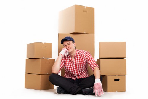 Commercial removals setup for an office relocation in London